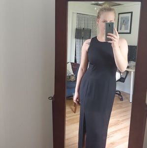 Liz Claiborne black midi/floor length dress